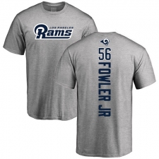 NFL Nike Los Angeles Rams #56 Dante Fowler Jr Ash Backer T-Shirt