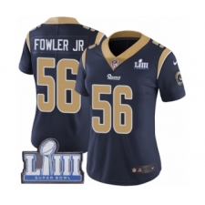 Women's Nike Los Angeles Rams #56 Dante Fowler Jr Navy Blue Team Color Vapor Untouchable Limited Player Super Bowl LIII Bound NFL Jersey