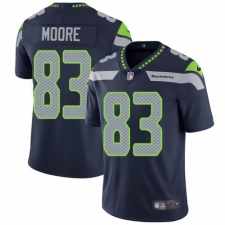 Men's Nike Seattle Seahawks #83 David Moore Navy Blue Team Color Vapor Untouchable Limited Player NFL Jersey