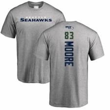 NFL Nike Seattle Seahawks #83 David Moore Ash Backer T-Shirt