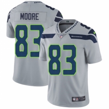 Youth Nike Seattle Seahawks #83 David Moore Grey Alternate Vapor Untouchable Limited Player NFL Jersey
