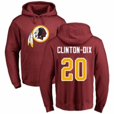 NFL Nike Washington Redskins #20 Ha Clinton-Dix Maroon Name & Number Logo Pullover Hoodie