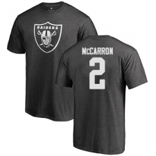 NFL Nike Oakland Raiders #2 AJ McCarron Ash One Color T-Shirt