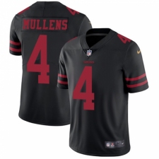 Men's Nike San Francisco 49ers #4 Nick Mullens Black Vapor Untouchable Limited Player NFL Jersey