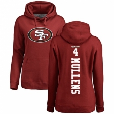 NFL Women's Nike San Francisco 49ers #4 Nick Mullens Red Backer Pullover Hoodie