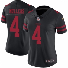 Women's Nike San Francisco 49ers #4 Nick Mullens Black Vapor Untouchable Limited Player NFL Jersey