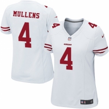 Women's Nike San Francisco 49ers #4 Nick Mullens Game White NFL Jersey
