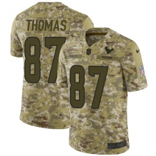 Men's Nike Houston Texans #87 Demaryius Thomas Limited Camo 2018 Salute to Service NFL Jersey