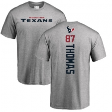 NFL Nike Houston Texans #87 Demaryius Thomas Ash Backer T-Shirt