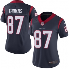 Women's Nike Houston Texans #87 Demaryius Thomas Navy Blue Team Color Vapor Untouchable Limited Player NFL Jersey