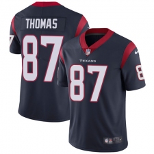 Youth Nike Houston Texans #87 Demaryius Thomas Navy Blue Team Color Vapor Untouchable Limited Player NFL Jersey