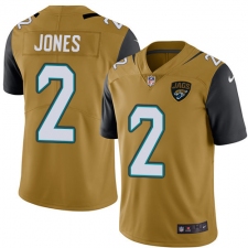 Youth Nike Jacksonville Jaguars #2 Landry Jones Limited Gold Rush Vapor Untouchable NFL Jersey