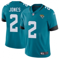 Youth Nike Jacksonville Jaguars #2 Landry Jones Teal Green Alternate Vapor Untouchable Limited Player NFL Jersey
