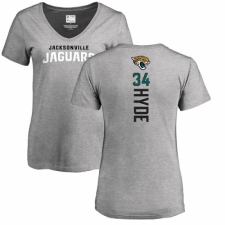 NFL Women's Nike Jacksonville Jaguars #34 Carlos Hyde Ash Backer T-Shirt
