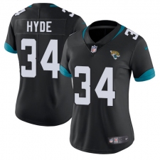Women's Nike Jacksonville Jaguars #34 Carlos Hyde Black Team Color Vapor Untouchable Limited Player NFL Jersey