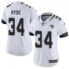 Women's Nike Jacksonville Jaguars #34 Carlos Hyde White Vapor Untouchable Limited Player NFL Jersey