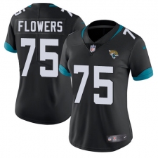 Women's Nike Jacksonville Jaguars #75 Ereck Flowers Black Team Color Vapor Untouchable Limited Player NFL Jersey