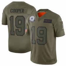 Men's Dallas Cowboys #19 Amari Cooper Limited Camo 2019 Salute to Service Football Jersey