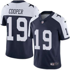 Men's Nike Dallas Cowboys #19 Amari Cooper Navy Blue Throwback Alternate Vapor Untouchable Limited Player NFL Jersey