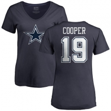 NFL Nike Dallas Cowboys #19 Amari Cooper Ash Name & Number Logo T-Shirt
