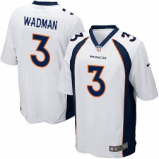 Men's Nike Denver Broncos #3 Colby Wadman Game White NFL Jersey