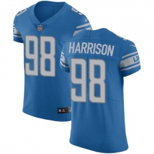 Men's Nike Detroit Lions #98 Damon Harrison Blue Team Color Vapor Untouchable Limited Player NFL Jersey