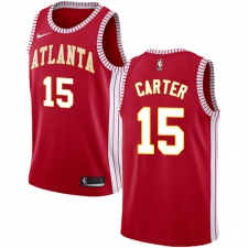 Youth Nike Atlanta Hawks #15 Vince Carter Swingman Red NBA Jersey Statement Edition