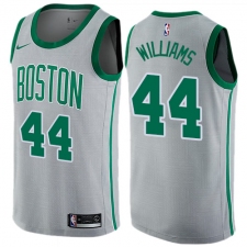 Youth Nike Boston Celtics #44 Robert Williams Swingman Gray NBA Jersey - City Edition