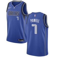 Men's Nike Dallas Mavericks #7 Dwight Powell Swingman Royal Blue NBA Jersey - Icon Edition