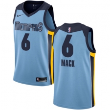 Men's Nike Memphis Grizzlies #6 Shelvin Mack Swingman Light Blue NBA Jersey Statement Edition