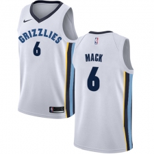 Men's Nike Memphis Grizzlies #6 Shelvin Mack Swingman White NBA Jersey - Association Edition