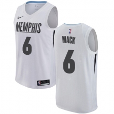 Men's Nike Memphis Grizzlies #6 Shelvin Mack Swingman White NBA Jersey - City Edition