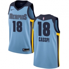 Women's Nike Memphis Grizzlies #18 Omri Casspi Swingman Light Blue NBA Jersey Statement Edition