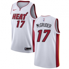 Men's Nike Miami Heat #17 Rodney McGruder Swingman White NBA Jersey - Association Edition