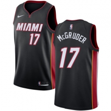 Youth Nike Miami Heat #17 Rodney McGruder Swingman Black NBA Jersey - Icon Edition