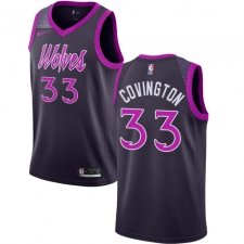 Men's Nike Minnesota Timberwolves #33 Robert Covington Swingman Purple NBA Jersey - City Edition