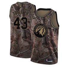 Youth Nike Minnesota Timberwolves #43 Anthony Tolliver Swingman Camo Realtree Collection NBA Jersey
