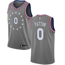 Women's Nike Philadelphia 76ers #0 Justin Patton Swingman Gray NBA Jersey - City Edition