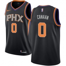 Men's Nike Phoenix Suns #0 Isaiah Canaan Swingman Black NBA Jersey Statement Edition