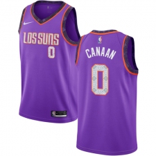 Men's Nike Phoenix Suns #0 Isaiah Canaan Swingman Purple NBA Jersey - 2018 19 City Edition