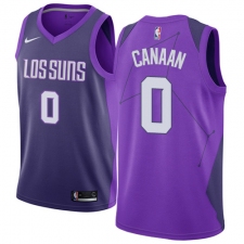 Men's Nike Phoenix Suns #0 Isaiah Canaan Swingman Purple NBA Jersey - City Edition