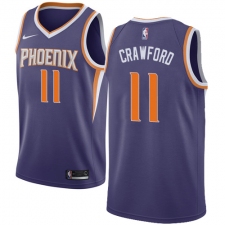 Men's Nike Phoenix Suns #11 Jamal Crawford Swingman Purple NBA Jersey - Icon Edition