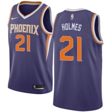 Men's Nike Phoenix Suns #21 Richaun Holmes Swingman Purple NBA Jersey - Icon Edition