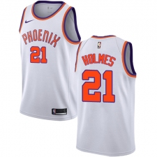 Men's Nike Phoenix Suns #21 Richaun Holmes Swingman White NBA Jersey - Association Edition