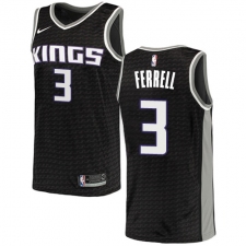 Men's Nike Sacramento Kings #3 Yogi Ferrell Swingman Black NBA Jersey Statement Edition