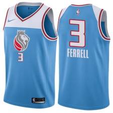 Men's Nike Sacramento Kings #3 Yogi Ferrell Swingman Blue NBA Jersey - City Edition