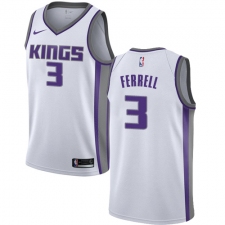 Men's Nike Sacramento Kings #3 Yogi Ferrell Swingman White NBA Jersey - Association Edition