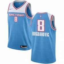 Men's Nike Sacramento Kings #8 Bogdan Bogdanovic Swingman Blue NBA Jersey - 2018 19 City Edition