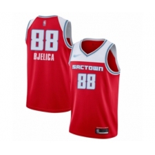 Men's Sacramento Kings #88 Nemanja Bjelica Swingman Red Basketball Jersey - 2019 20 City Edition