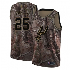 Women's Nike San Antonio Spurs #25 Jakob Poeltl Swingman Camo Realtree Collection NBA Jersey